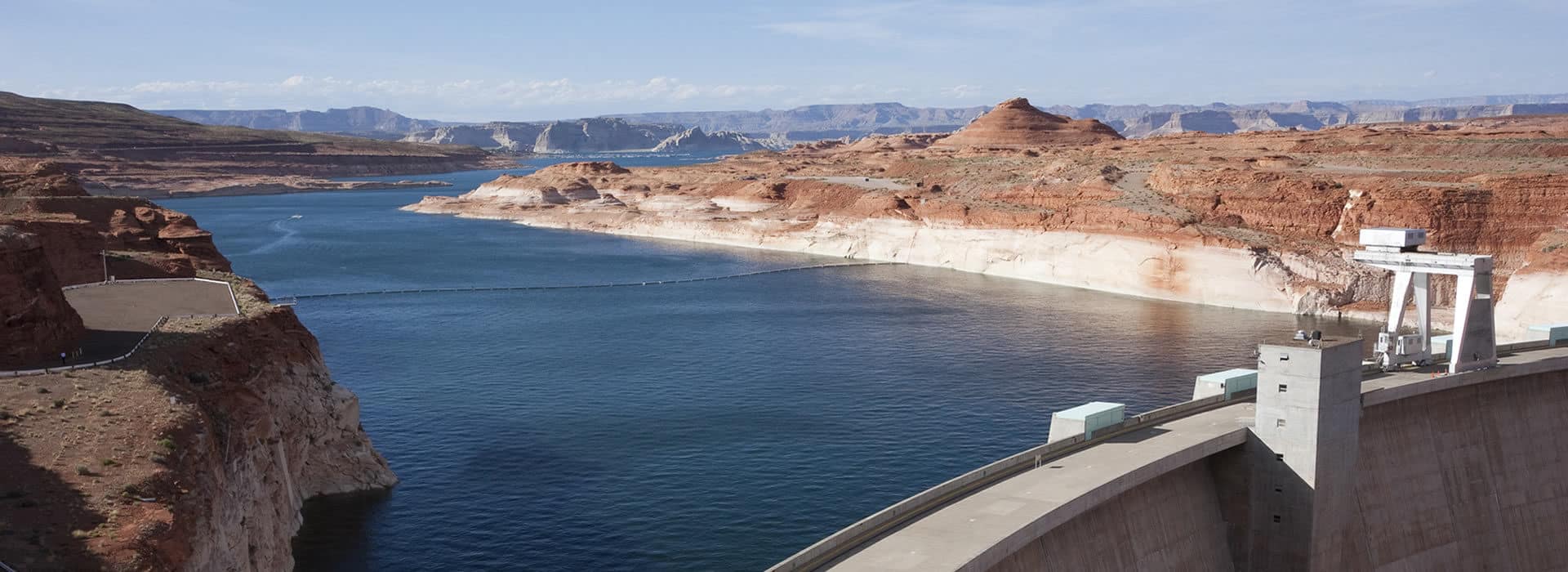 Glen Canyon Dam overlooking Lake Powell