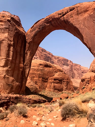 Rainbow Bridge Arch viewed from other side of arch